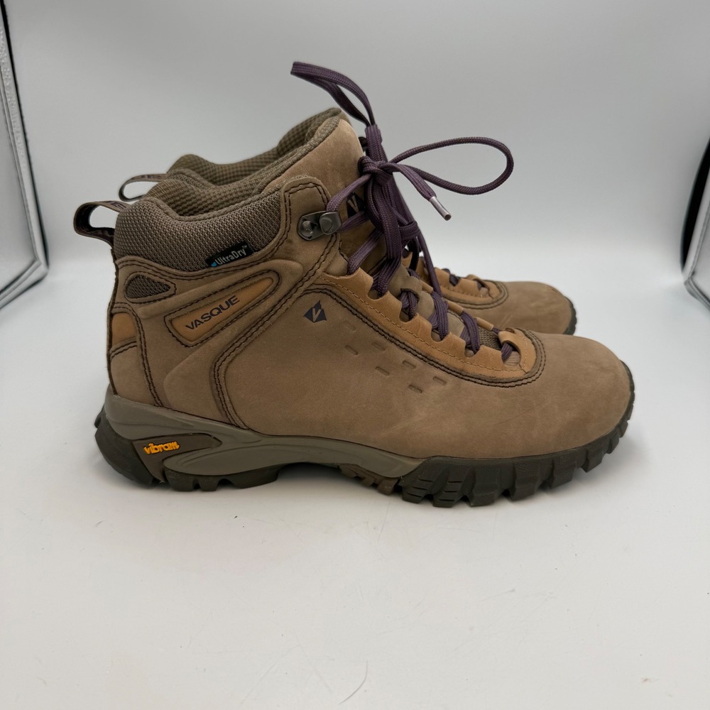 Vasque Talus UltraDry Waterproof Hiking Boots Brown Vibram Womens 9 M Gorpcore